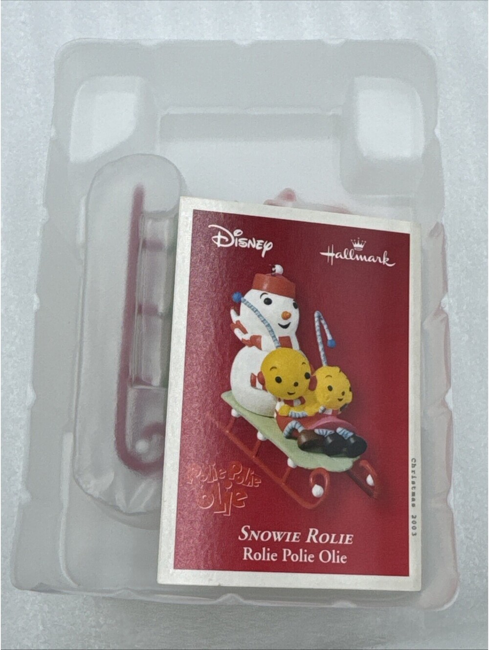 2003 Hallmark Keepsake Mr. Snowie Rolie Disney's Rolie Polie Olie Ornament New - Picture 2 of 13